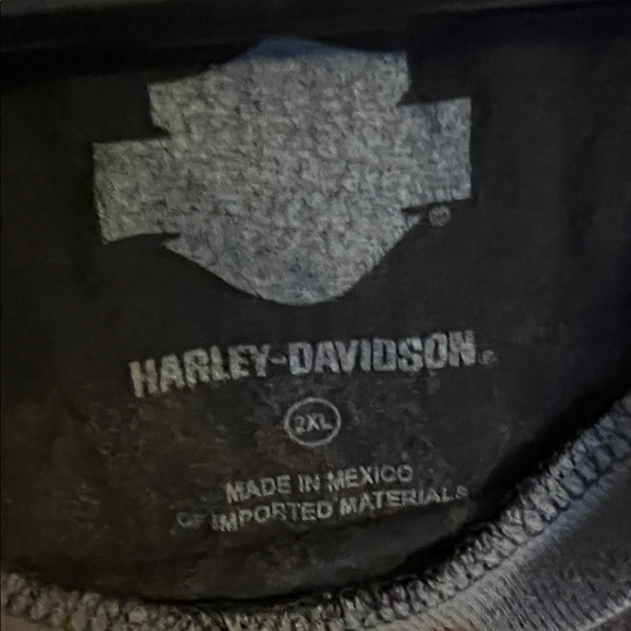 Ladies, Harley Davidson, cut off sleeve T-shirt 115 years. - Picture 2 of 5